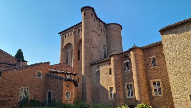 Le palais de la Berbie et ses magnifiques fa&ccedil;ades de briques (Albi, France)