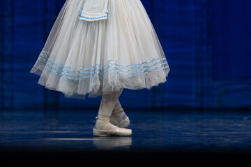 Closeup of ballerinas dancing on stage. © Ruslan
