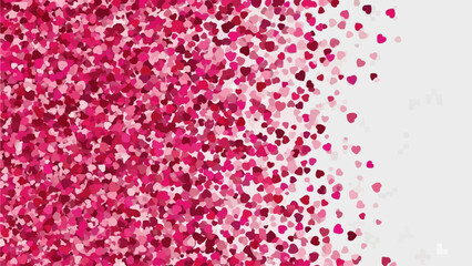 Abstract Heart Pattern Background with Pink and Red Hues - Digital Art