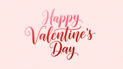 Happy valentine's day greeting card with pink background