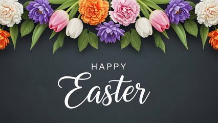 Happy easter wishes with glory and joyful celebrations