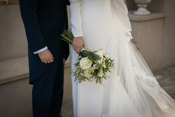 boda, novia, ramo, novio, nupcial, flor, par, amor, ceremonia, mano, mujer, celebraciones, rosa, casado, beldad, participaci&oacute;n, esposa, romance, esposos, floral