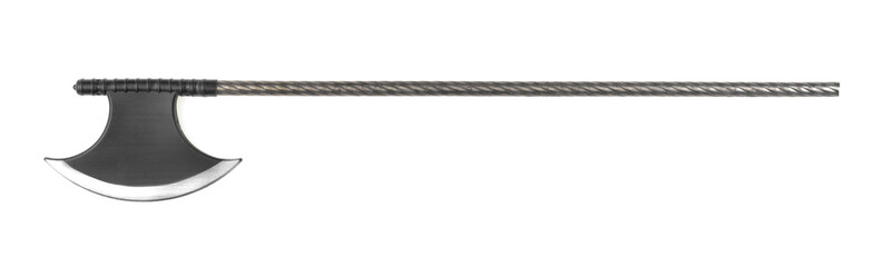halberd weapon isolated on white background