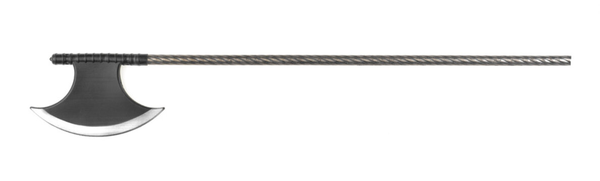 halberd weapon isolated on white background