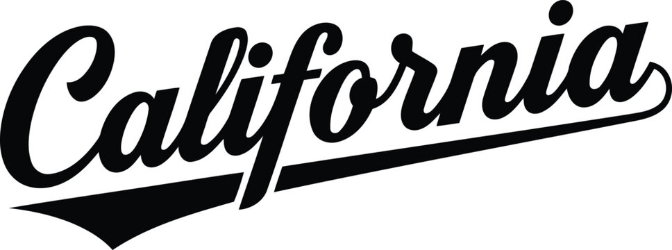 California text logo design