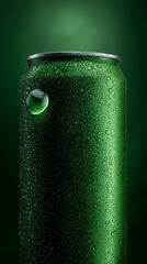 Vivid Beverage Presentation, Premium Craft Beer Showcased With Atmospheric Lighting And Condensation Effects