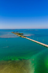 Aerial photo Overseas Highway Islamorada Florida Keys 2025