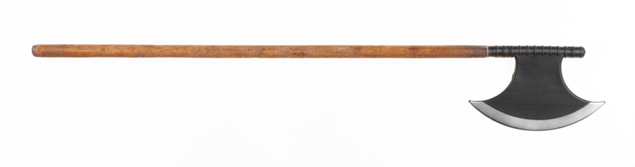 halberd weapon isolated on white background