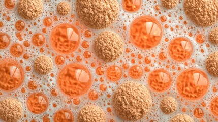 Baker’s yeast concept representing fermentation process and bread making ingredients.