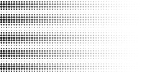 Grunge halftone gradient background. Faded grainy noise texture. Black and white sand wallpaper. Retro pixel background. Vector