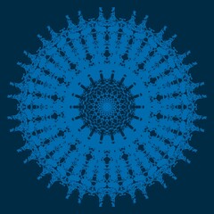 Mandala image for printing. Picture for modern interiors. The picture is painted by hand on a tablet. © neurostructure