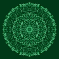 Mandala image for printing. Picture for modern interiors. The picture is painted by hand on a tablet. © neurostructure