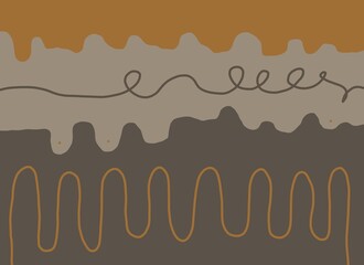 Abstract image for printing. Picture for modern interiors. The picture is painted by hand on a tablet. © neurostructure