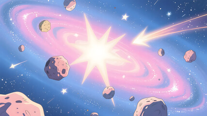 abstract background with stars