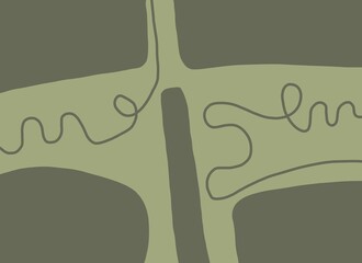 Abstract image for printing. Picture for modern interiors. The picture is painted by hand on a tablet. © neurostructure