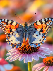 Butterfly perched on flower