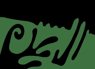 Abstract image for printing. Picture for modern interiors. The picture is painted by hand on a tablet. © neurostructure