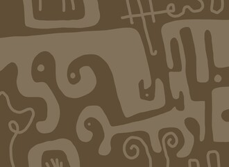 Abstract image for printing. Picture for modern interiors. The picture is painted by hand on a tablet. © neurostructure