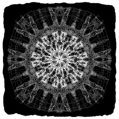 Abstract image for printing. Picture for modern interiors. The picture is painted by hand on a tablet © neurostructure