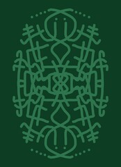 Abstract image for printing. Picture for modern interiors. The picture is painted by hand on a tablet. © neurostructure