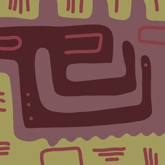 Abstract image for printing. Picture for modern interiors. The picture is painted by hand on a tablet. © neurostructure