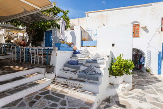 Landscape from Lefkes in Paros island, Greece.