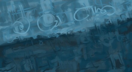 Abstract image for printing. Picture for modern interiors. The picture is painted by hand on a tablet. © neurostructure