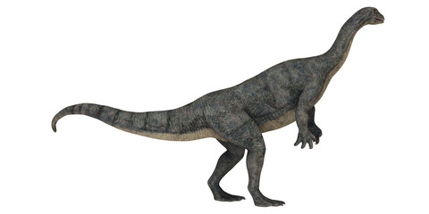 Obraz premium Digital illustration of a Jurassic dinosaur.