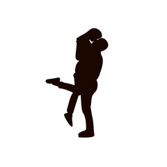Silhouette of couple