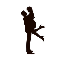 Silhouette of couple