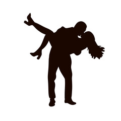 Silhouette of couple