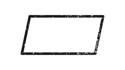 Grunge border in parallelogram form