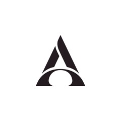 Fototapeta premium Modern abstract letter A logo design