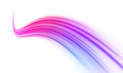 Speed flow streak, blurred neon path. Sparkling power effect, dynamic technology illustration element.