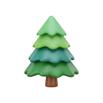 Ceramic Christmas Tree Green Decorative Figurine.