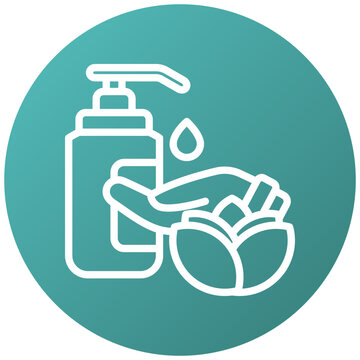 Massage Oil Gradient Fill Icon, Mini Illustration Relate To Personal Care. Use For Modern Concept, Ui, Ux Web And App Development.