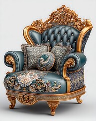 Sophisticated royal living room high resolution picture