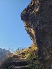 mountain landscape with blue sky