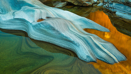 Whisper in the Stone, Song in the Water, Verzasca Valley near Lavertezzo, Ticino, Switzerland