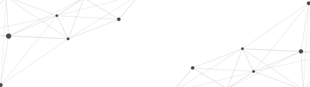 Abstract plexus-style geometric mesh with interconnected dots and lines forming a tech-inspired background.