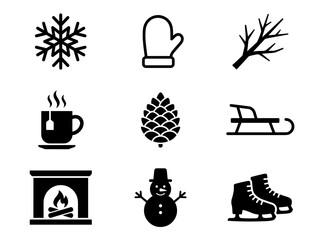 Cozy Winter Essentials and Symbols