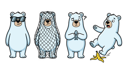 Playful Polar Creatures and Arctic Motifs