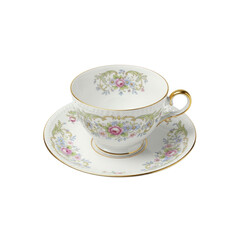 Fototapeta premium Elegant vintage tea cup and saucer