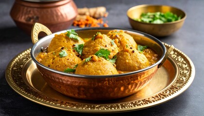 Dal Bafla Traditional Meal. Traditional Indian Food