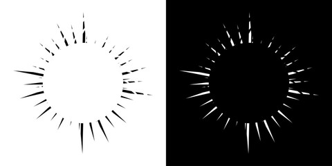 Fototapeta premium Dynamic abstract spiral sound wave rhythm lines. Circular spiral sound wave rhythm of lines. Circular futuristic abstract lines, black and white background. 