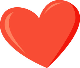 red heart vector illustration