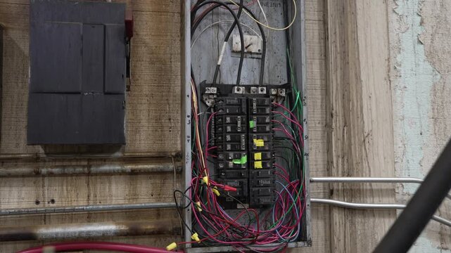 Electrical panel open