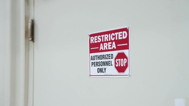 Restricted Area Sign