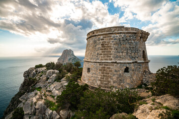 Historic Coastal Tower with Stunning Sea View in Ibiza, Spain