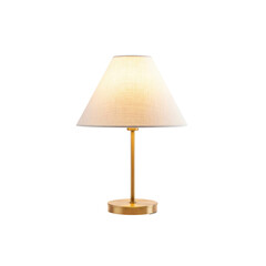 Obraz premium Gold table lamp with light shade